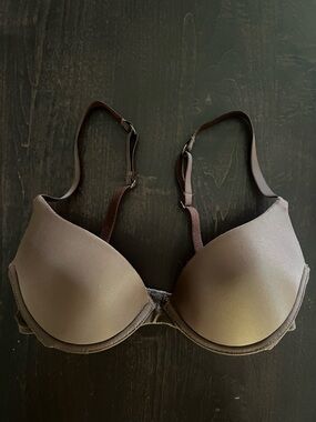 Calvin Klein Dark Brown Padded T-Shirt Bra